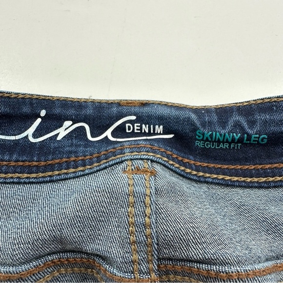 INC Denim Jeans Women’s Size 6 Skinny Leg Regular Fit Blue Classic - Picture 3 of 7